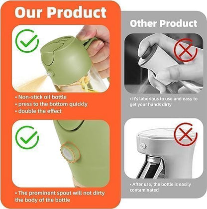 Oil Spray Bottle For Cooking, 2 In 1