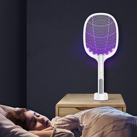 Rechargeable Fly Mosquito Racket Bat in-Built UV Lamp