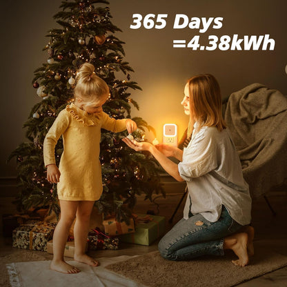 The LED Night Light Sensor Control Square Lamp Energy-Saving, Perfect for Kids' bedrooms with Soft, Automatic Lighting Safe and durable-ME-107