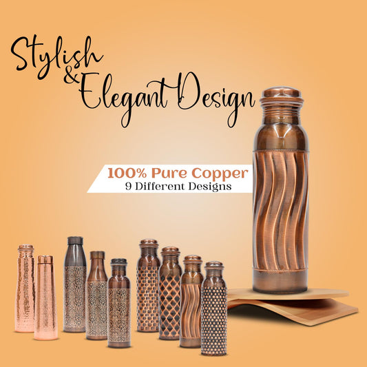 Water Bottle 1 Litre | Leak Proof, Durable & Rust Proof | Ayurveda and Yoga Health Benefits