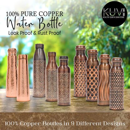 Water Bottle 1 Litre | Leak Proof, Durable & Rust Proof | Ayurveda and Yoga Health Benefits