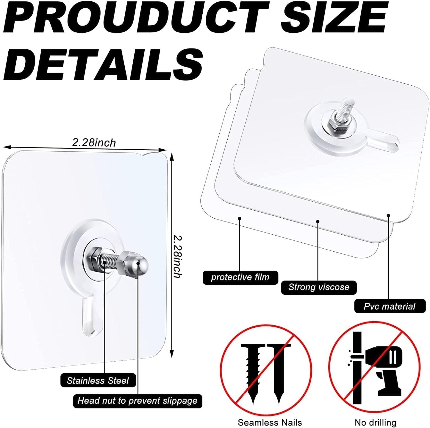 Wall Mount Screw Hooks